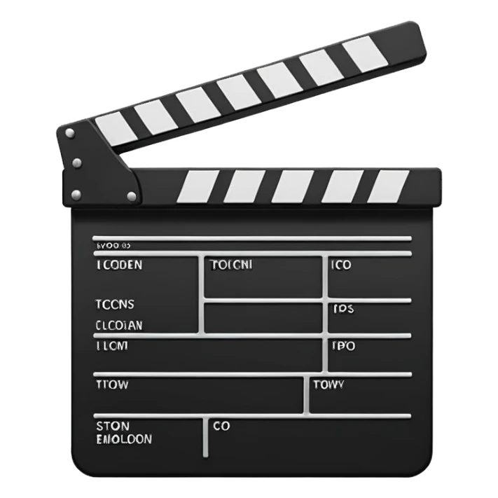 create a film clapper board sticker