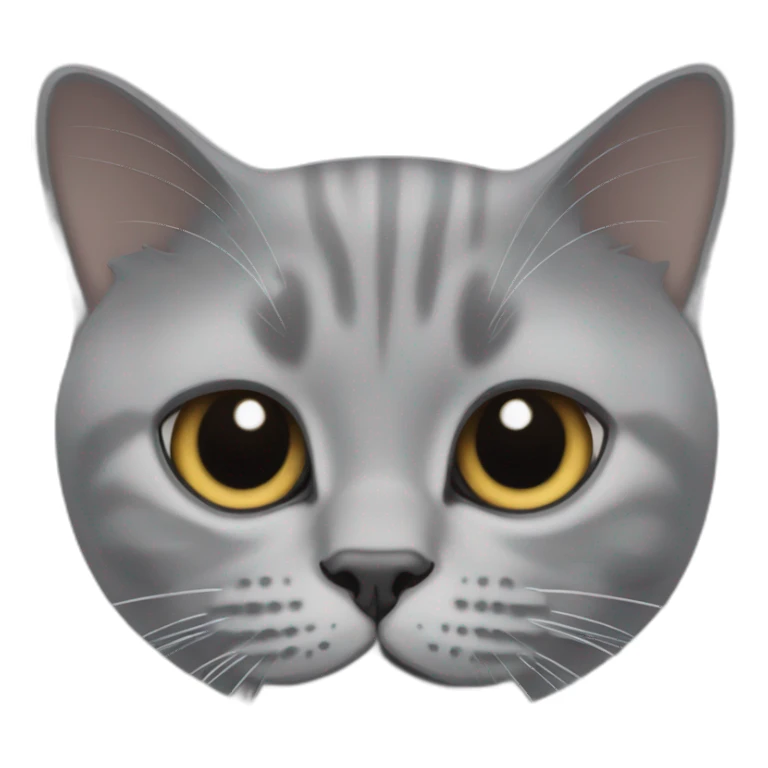 British Shorthair cat peaking sticker