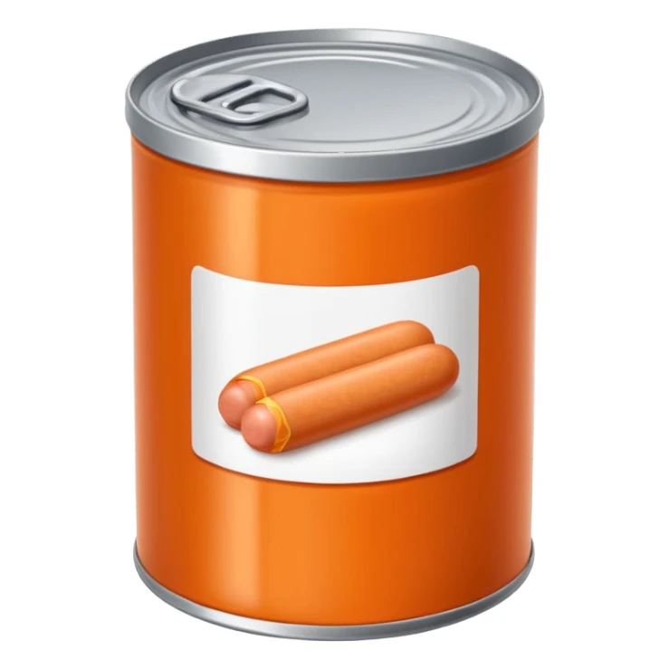 orange vienna sausages sticker