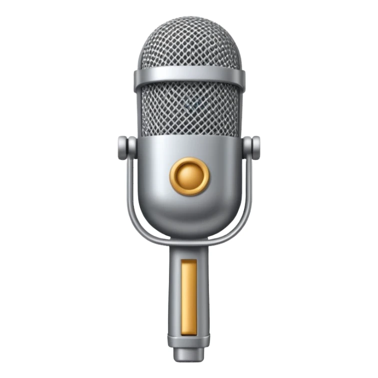 singing microphone sticker