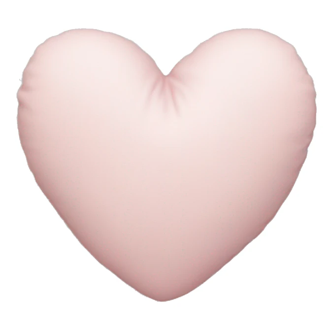 Light pink heart pillow sticker