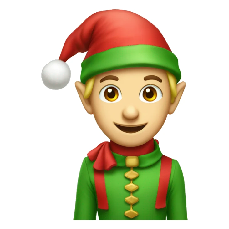 sweet christmas elf sticker