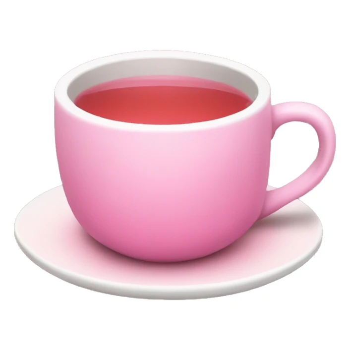 Cup of pink tea sticker