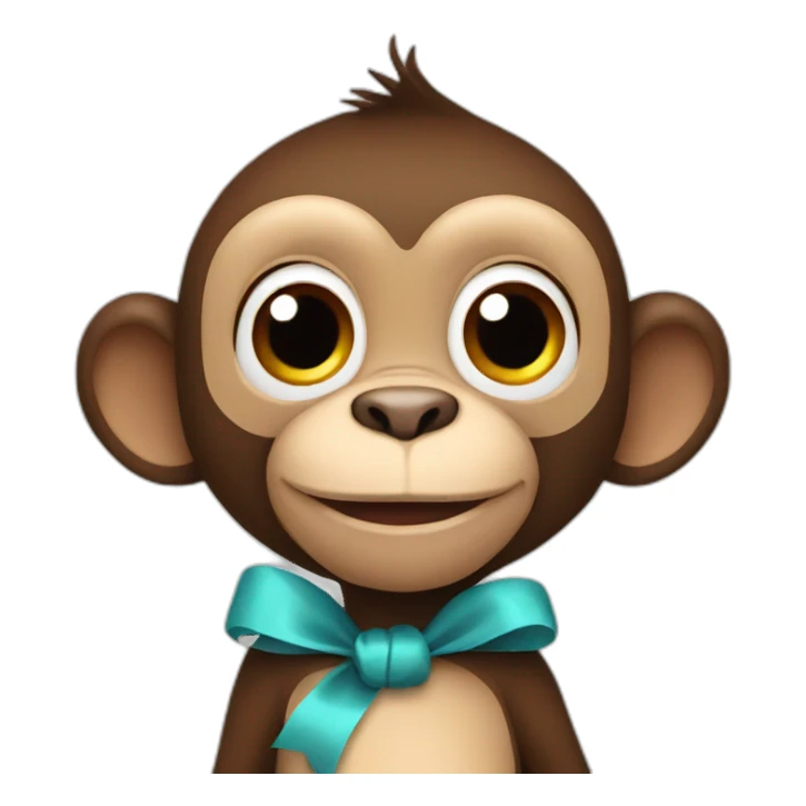 Birthday monkey sticker