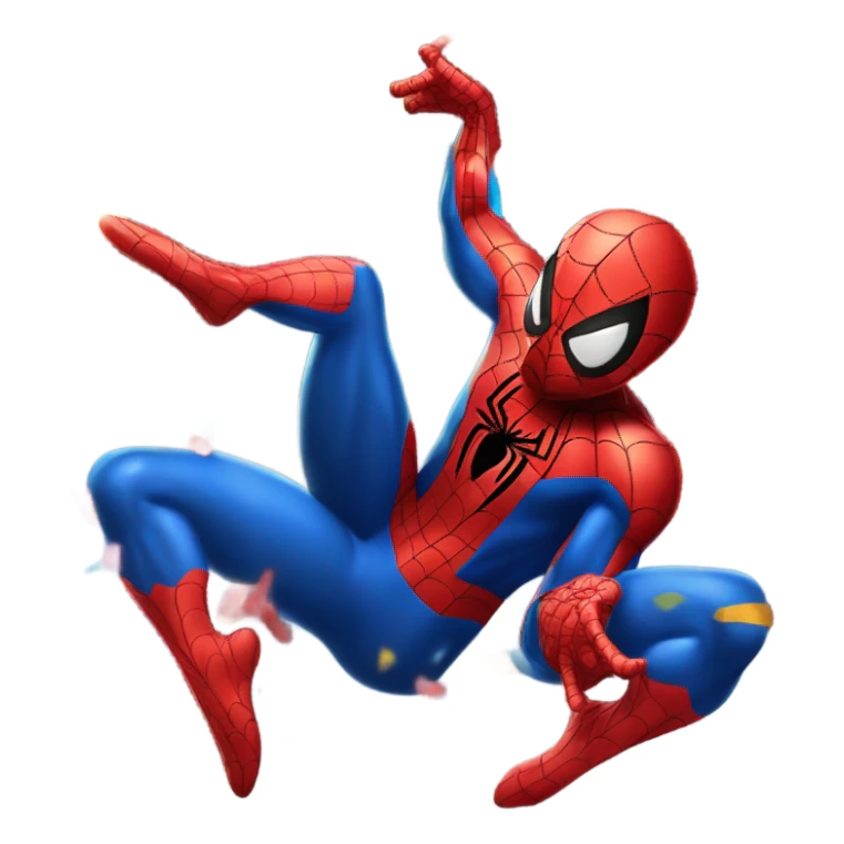 partying spiderman  sticker