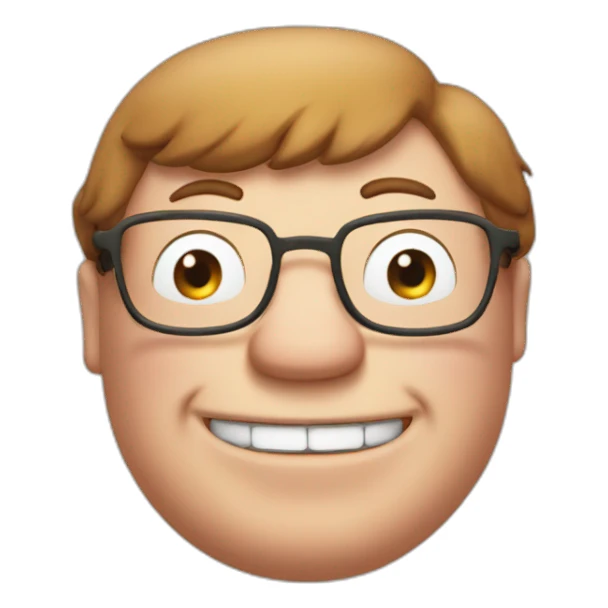 PETER GRIFFIN SMILING sticker