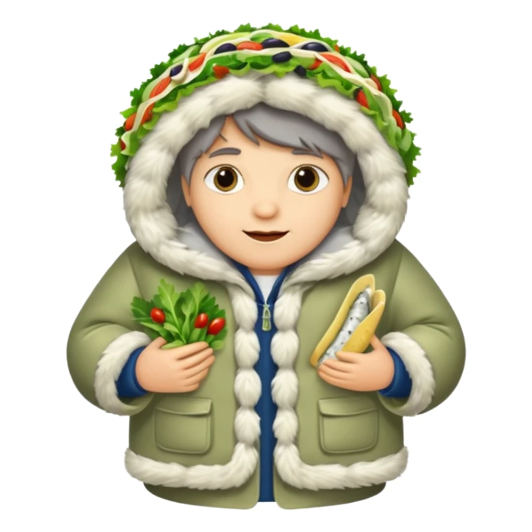 salad herring under a fur coat sticker