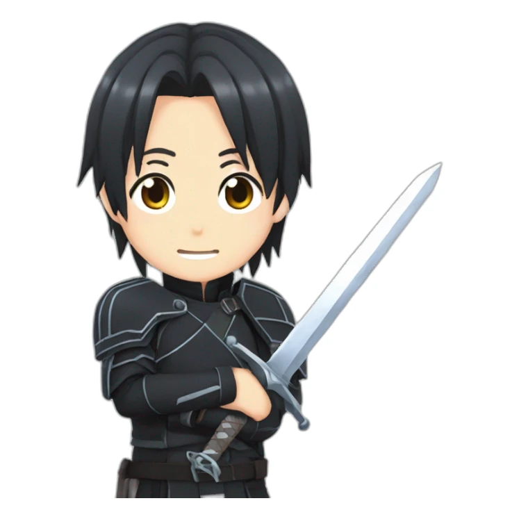 Kirito from sword art online sticker