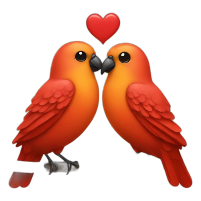 Two birds in love sticker