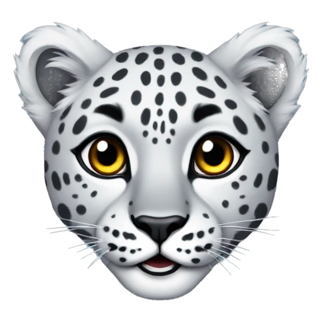 snow leopard sticker