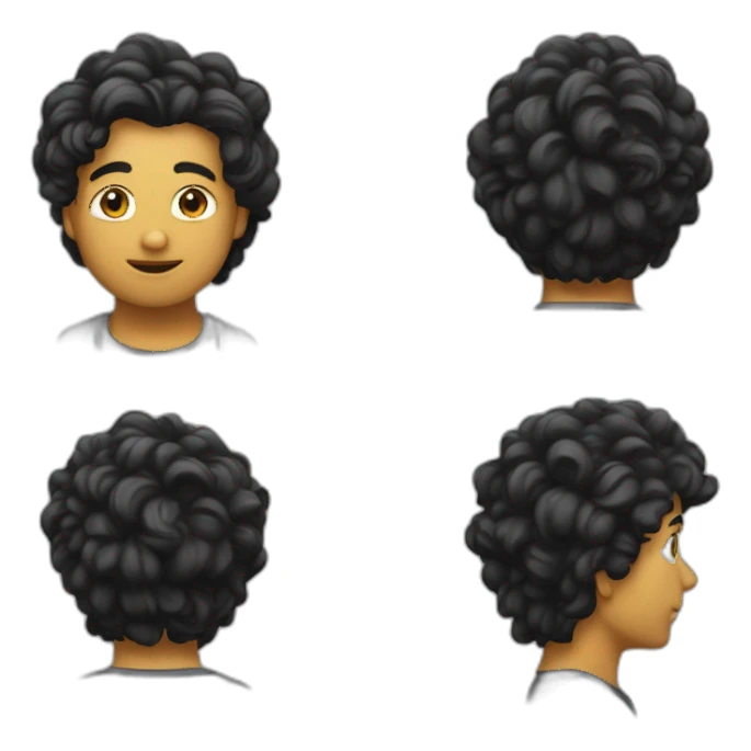 plongeur au cheveux noir sticker