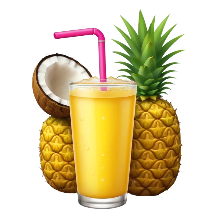 energy drink coconut and pinaple sticker