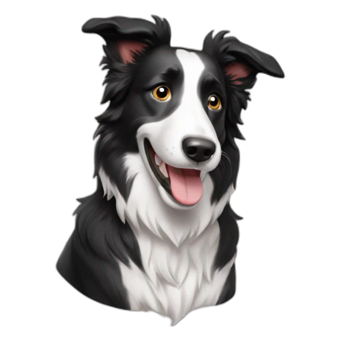 Happy-border-collie sticker