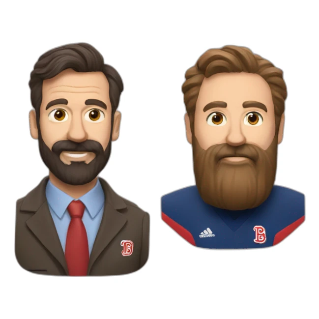 Ted Lasso and Coach Beard  sticker