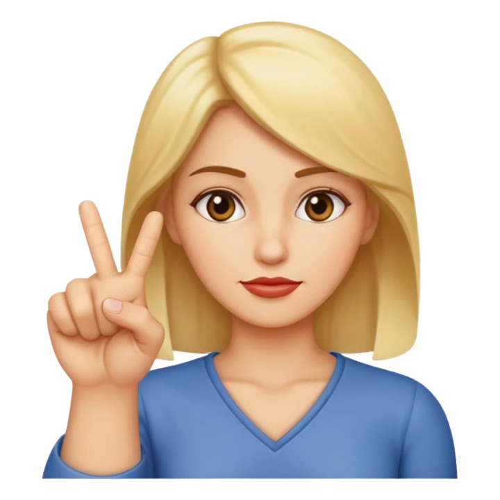 Female shaking finger saying no sticker