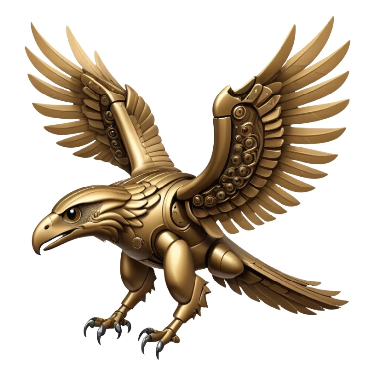 artificial ancient machines raptor wings  sticker