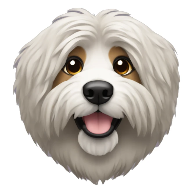 Catalan sheepdog black face sticker