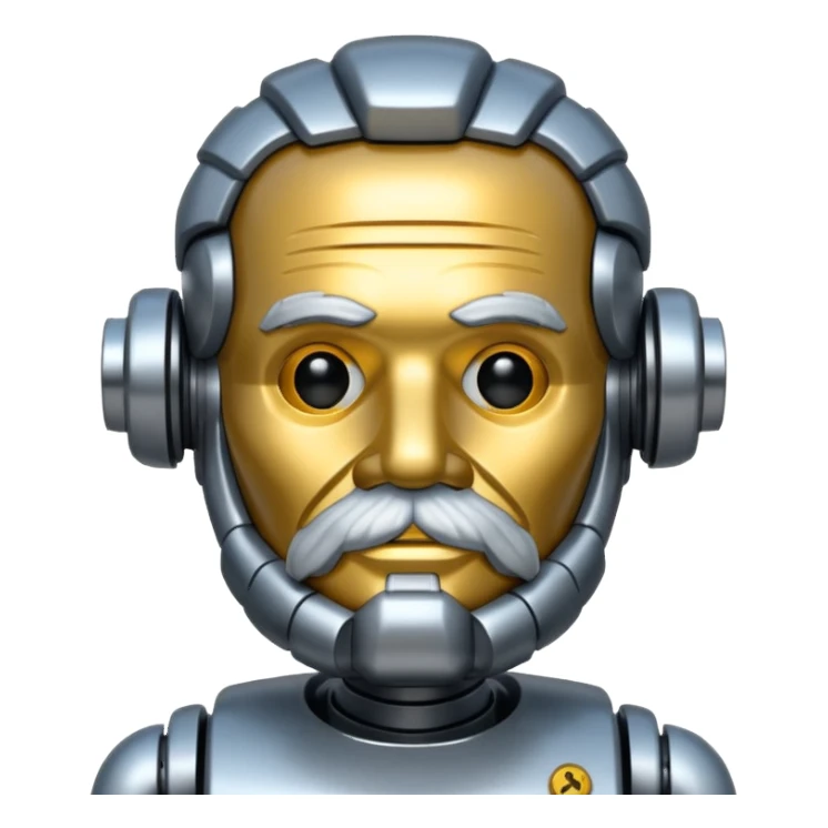 Karl marx robot sticker
