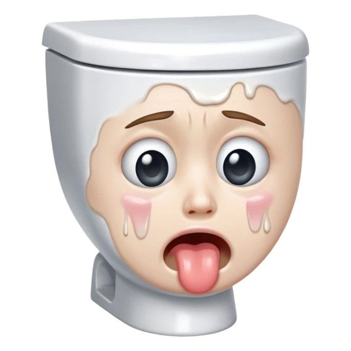 Crying toilet  sticker