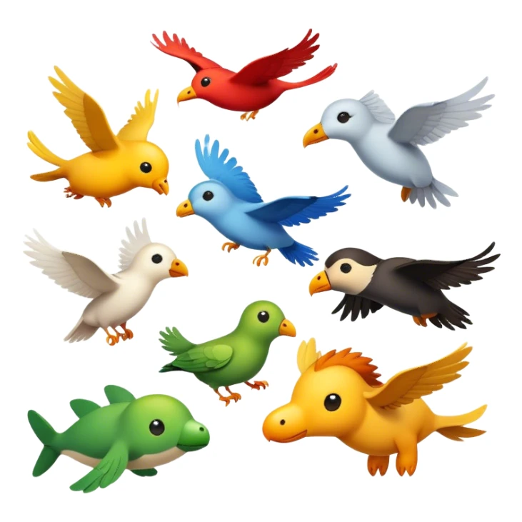 animals which can fly sticker