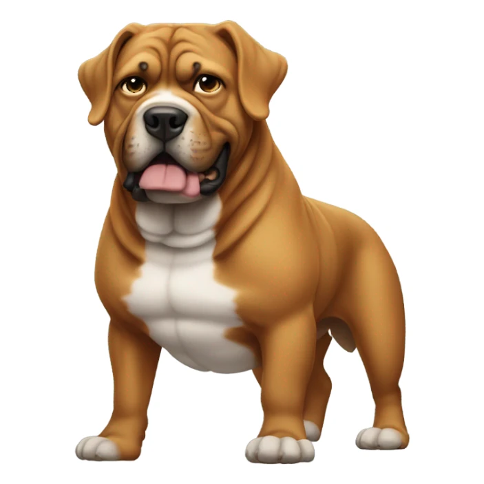 Big dogg with muscle  sticker