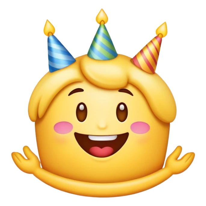 Fun birthday emoji sticker