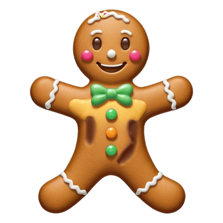 Ginger bread man sticker