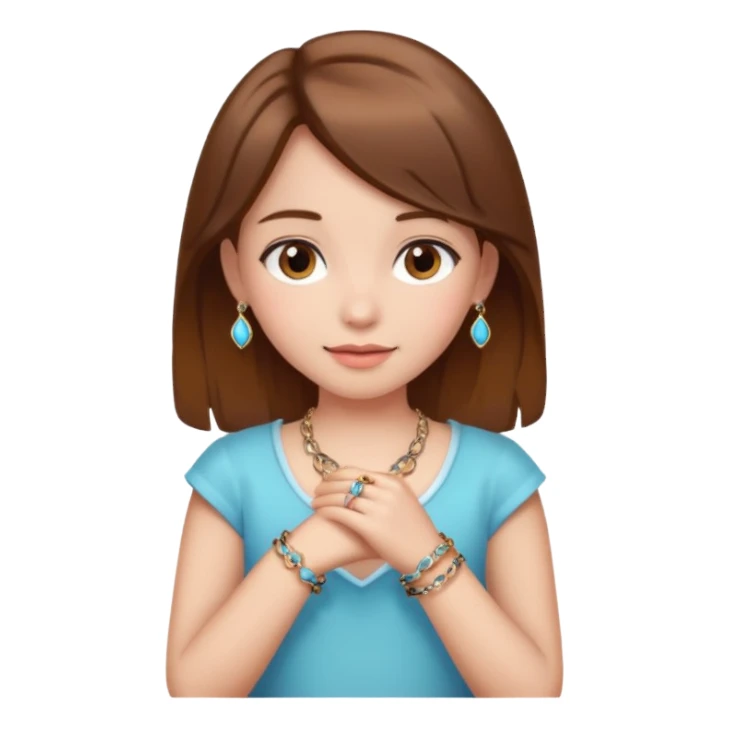 Charm Bracelet Girl sticker