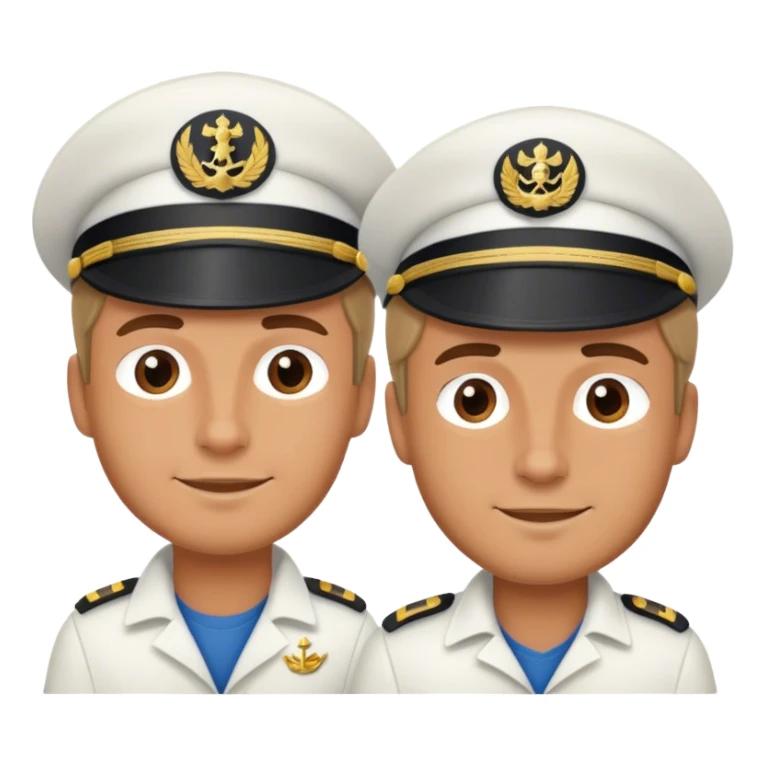 2 guys on a ship sticker