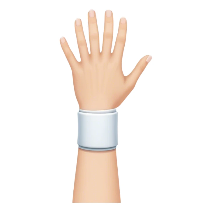 Wrist in cast sticker
