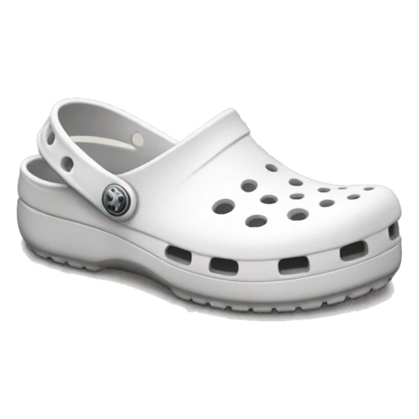 white shoes crocs sticker