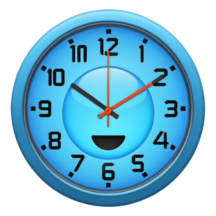 Only color clock emoji sticker