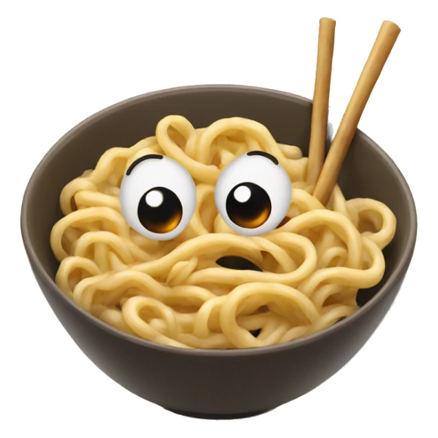 noodles with tea sticker