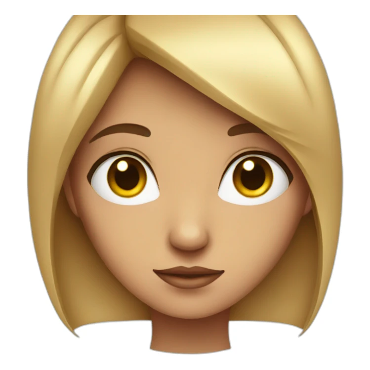 girl staring straight into your eyes sticker