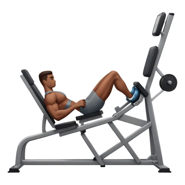 how to use a leg press machine sticker