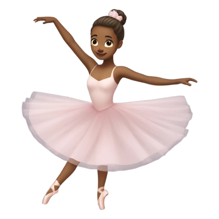 Ballerina twirl sticker