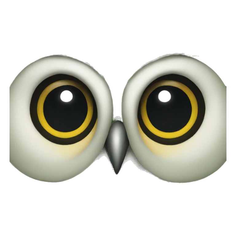 owl face in green  sticker