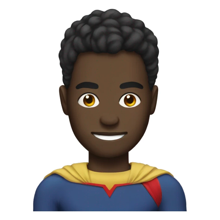 black haitian superhero sticker