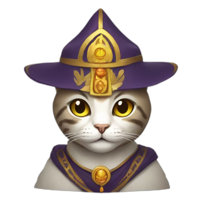 Cat priest sticker