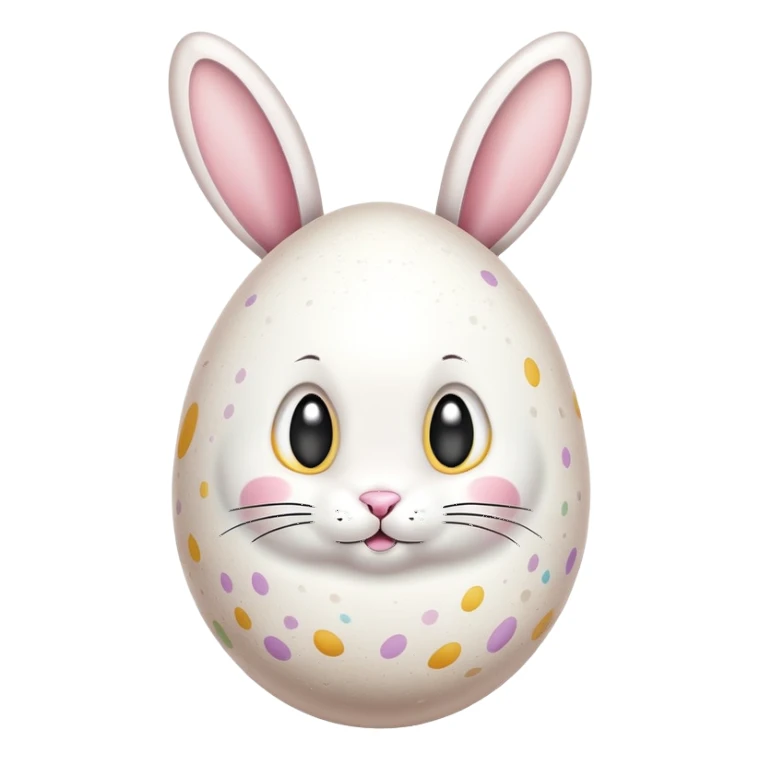 An egg with bunny ears, Easter themed sticker