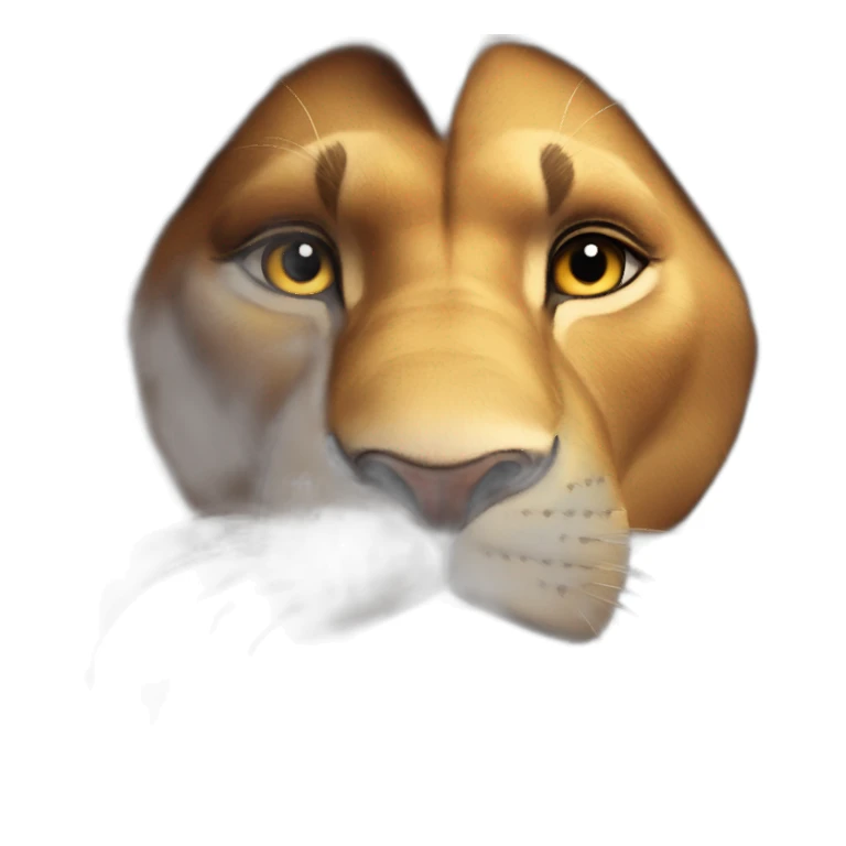 Lion King with Hero look sticker
