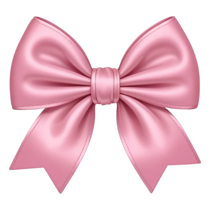 A baby pink bow sticker