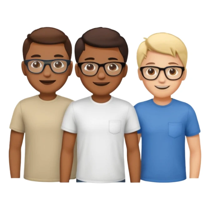 Group of 4 vibe coders sticker