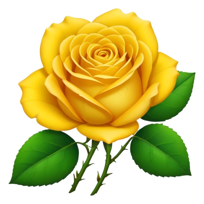 Yellow rose sticker