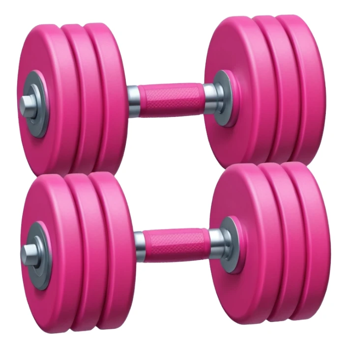pink gym dumbbells sticker
