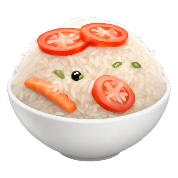 rice with tomato and surimi sticker