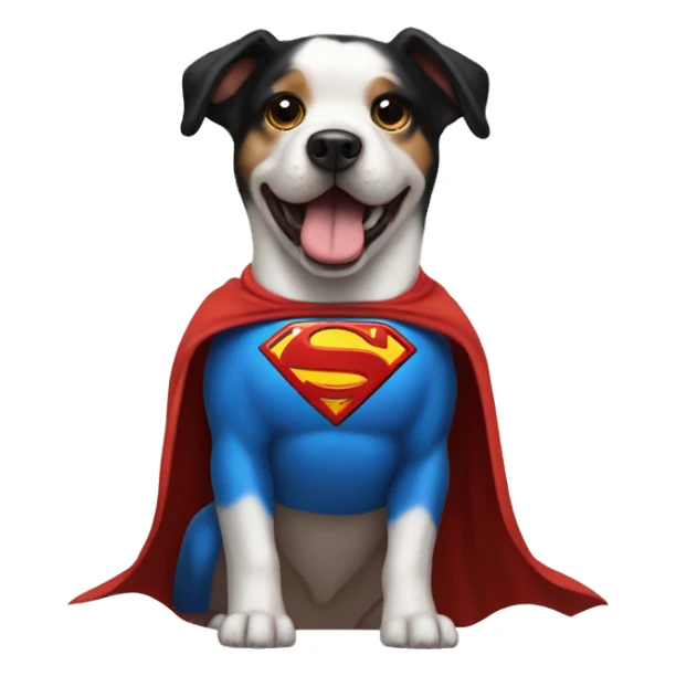 logo superman dog sticker