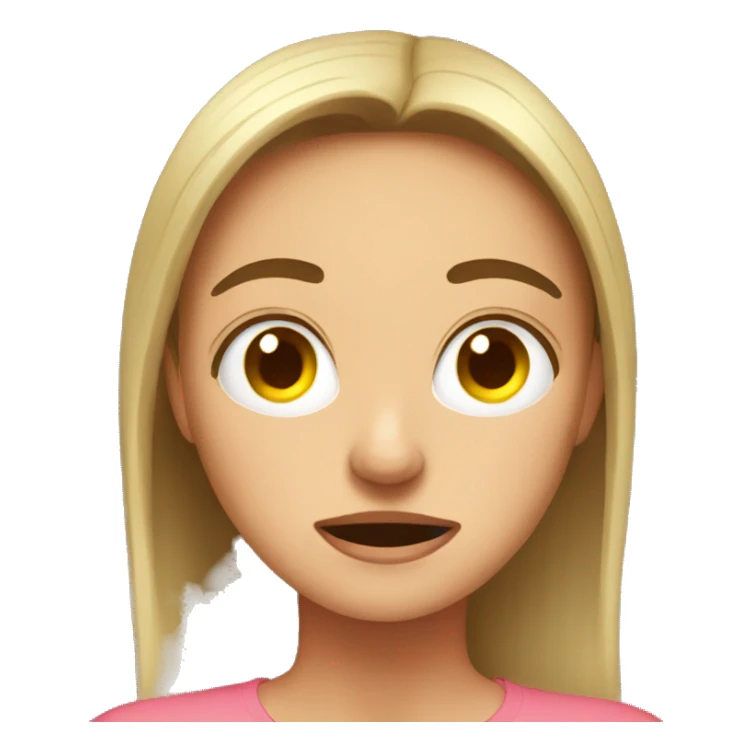 My sister annoyed from the sun  sticker