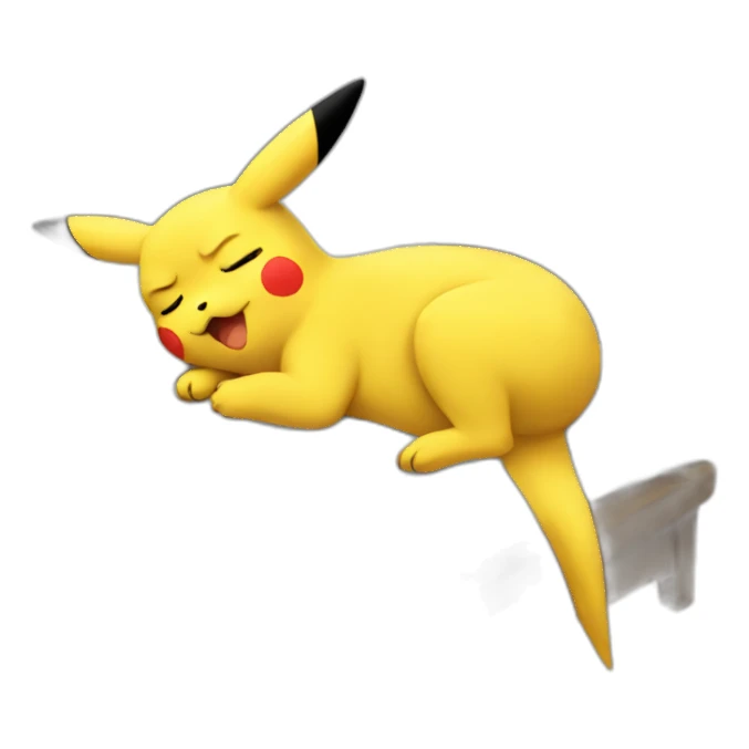 Pikachu sleeping sticker