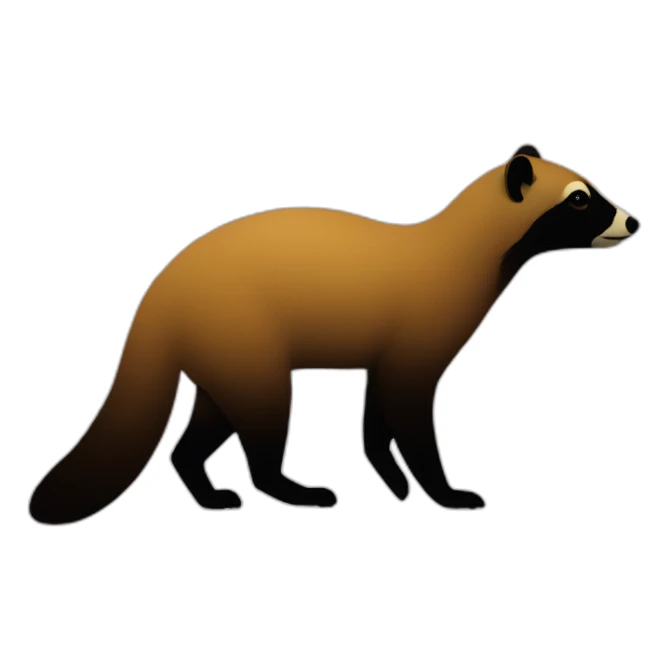 coati silhouette sticker